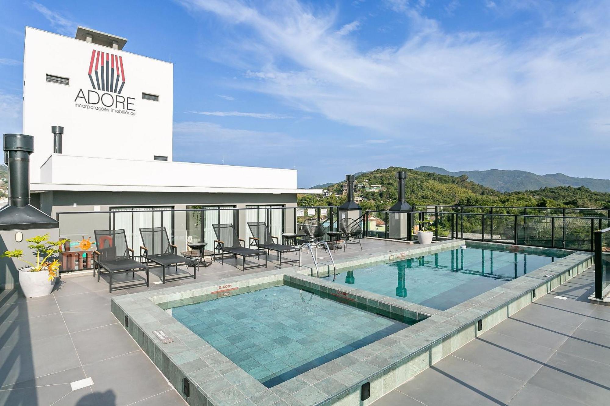 Wi-Fi 1000Mb | Piscina No Rooftop #Cha07 Apartment Florianopolis Exterior photo