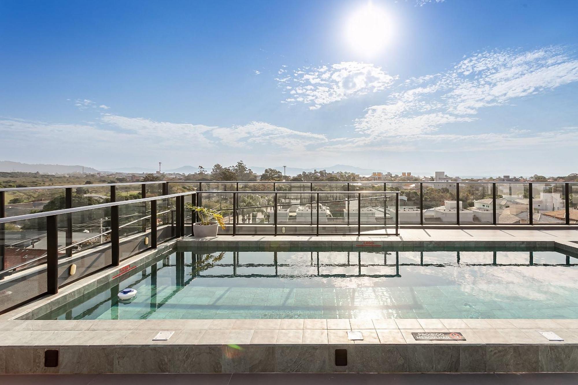 Wi-Fi 1000Mb | Piscina No Rooftop #Cha07 Apartment Florianopolis Exterior photo